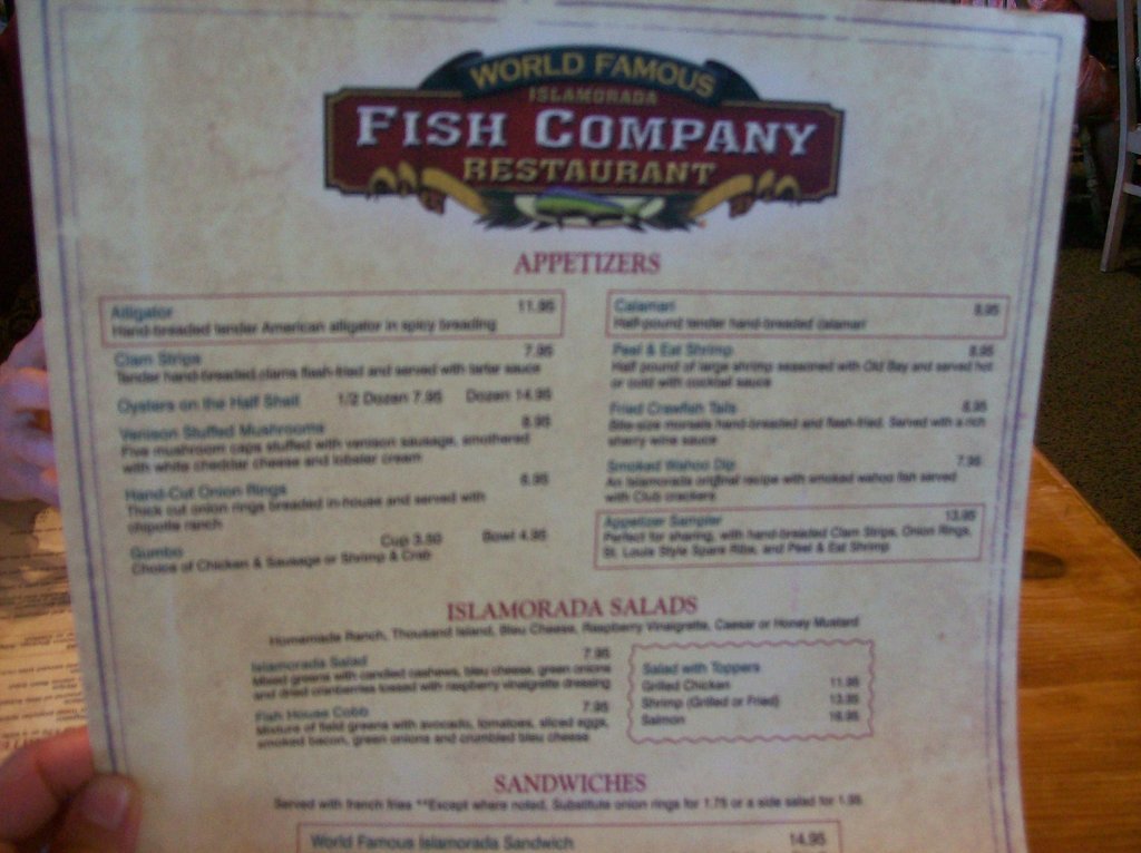 Islamorada Fish Company Ashland
